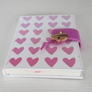 Heart Pattern Journal with Lock
